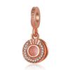 Luxury Rose Gold Plated Crystal Flower Animal Love Heart Charms Beads Fit Original Bracelet DIY Pendants for Jewelry Making