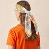 90cm Twill Silk Scarf Lady Shawl Dressing Room Printed Square Scarves Women Hijabs Bandana Foulards Neckerchief