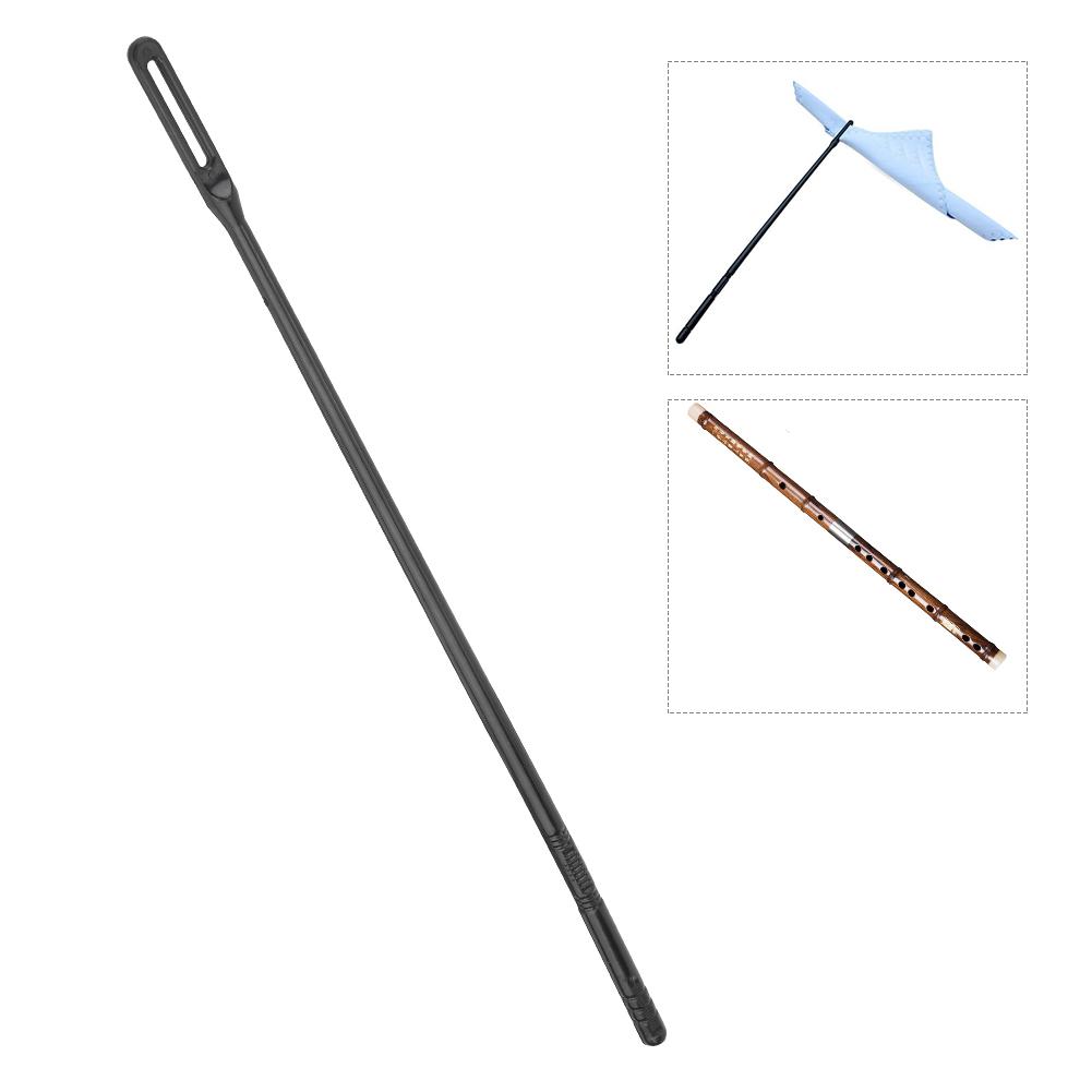 Sort ABS Plast Fløyte Rengjøringsstaver Stang Treblåseinstrumenter Fløytestokker(for fløyte)