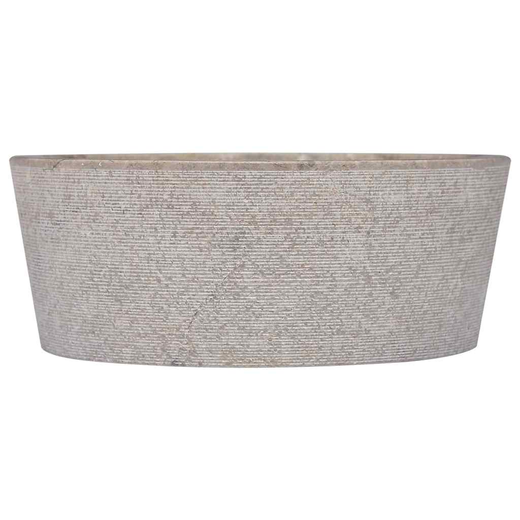 Grey Wash Basin Ø40x15 Cm Marble