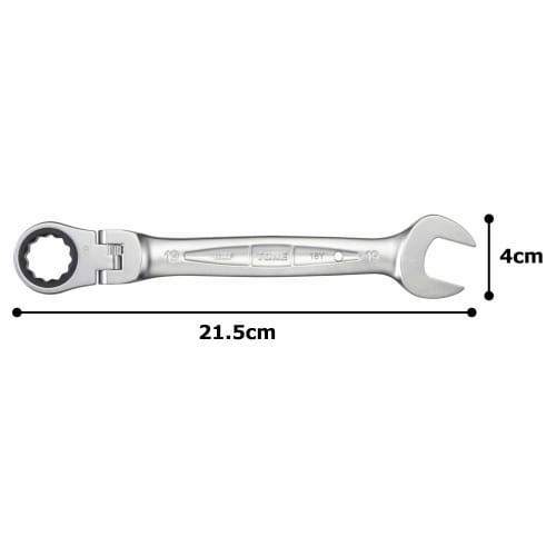 TONE Swing Ratchet Box Wrench HPRMF-19 Width across flats 19mm
