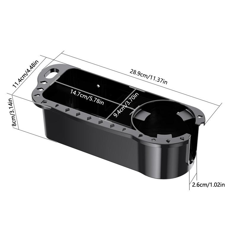 

Морской держатель для стакана, органайзер для телефона, ящика для напитков, лодки, рыболовной каюты, морского инструмента, поддон для хранения для лодки, каяка, понтона, лодки для ловли окуня чёрный