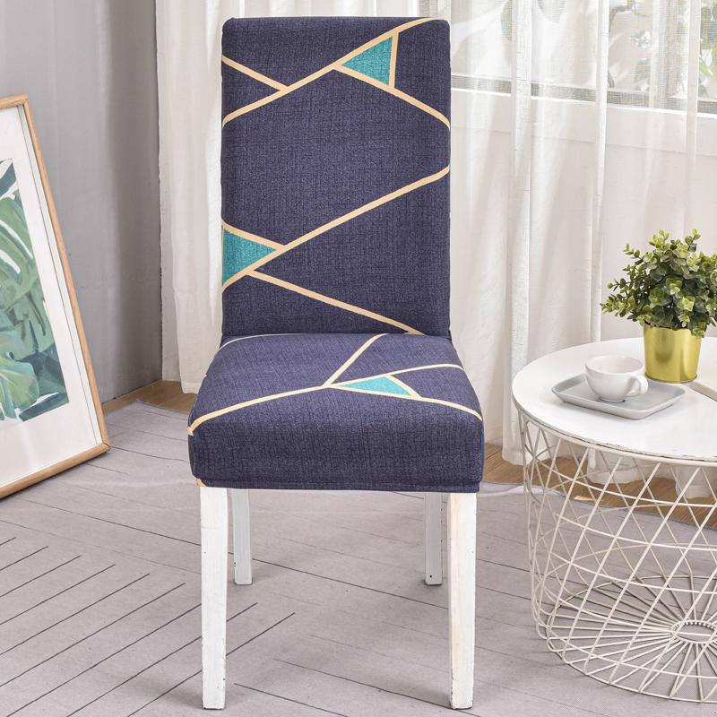 New Floral Decoration Stretch Covers Chair Cover For Dining Room Office Banquet Chair Protector Elastic Material Armchair Cover