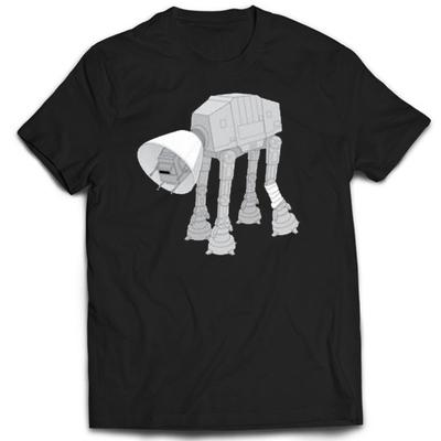 AT-AT Walker T-Shirt 100% Baumwolle Vintage Streetwear Unisex T-Shirts Rundhalsausschnitt Stilvoll Bequem Vielseitig Sommer Harajuku Lässige Oberteile