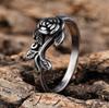 Personalized Punk Style Retro Old Neutral 316 Titanium Steel Trend Daily Wear Ring