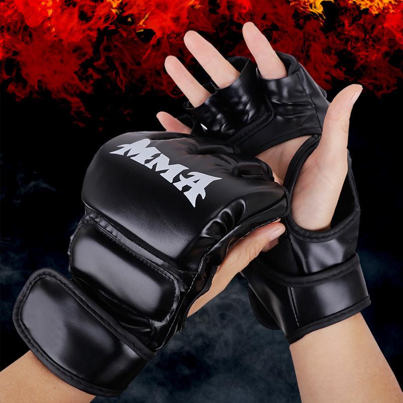 Adult Boxing Gloves for MMA and Sanda Training, Punching Bag, Free Fighting Practice