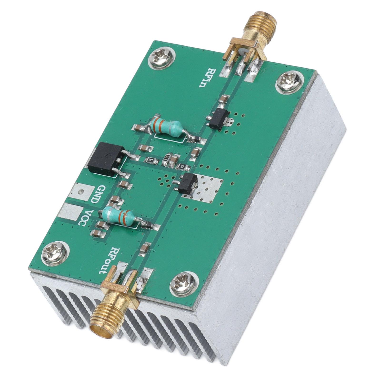 

Радіочастотний модуль підсилювача Широкосмугова плата для радіопередачі 1‑512 МГц DC 12 В 1,6 Вт HF FM VHF UHF