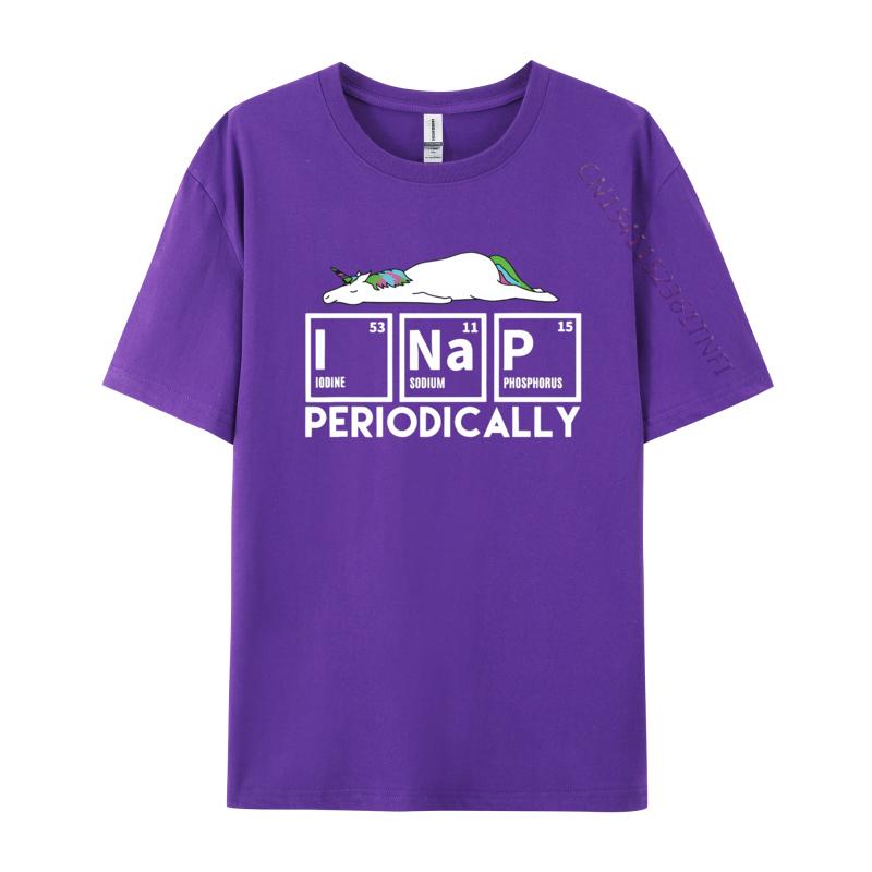 I Nap Periodically Funny Science Unicorn Tshirt Unisexs Cotton Fabric Great T Shirts Black Shirts Fashion Tees