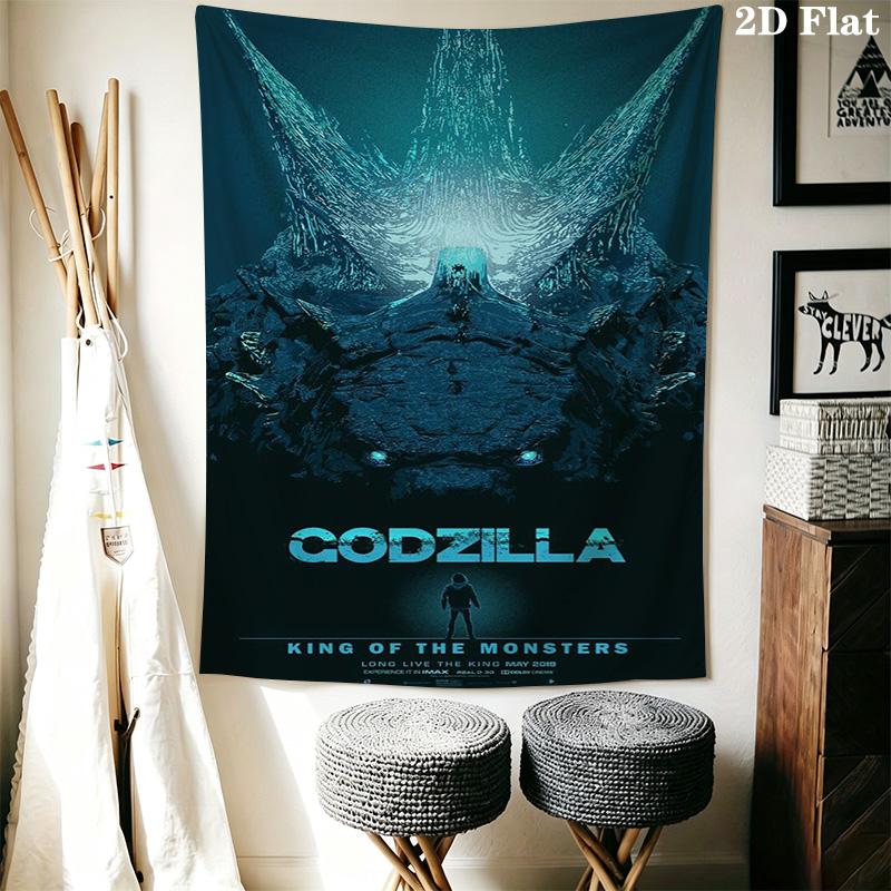 Godzilla Monster Kingdom Unleashed Tapestry Background Cloth Wallmounted Background Cloth Work Of Art Wall Covering Decoration