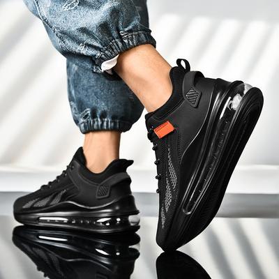 Air Cushion Shoes Men's Autumn New Full Palm Air Cushion Sports Shoes Trendy Shoes Breathable Casual Running Shoes Men
