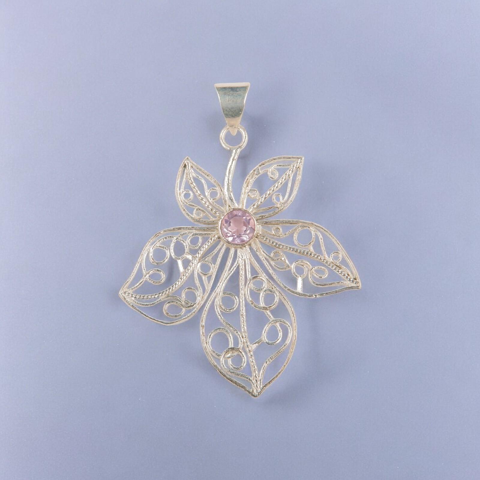 

Натуральный морганит драгоценный камень 925 стерлинговое серебро ювелирные изделия ручной работы кулон 2,29 CP-19-15