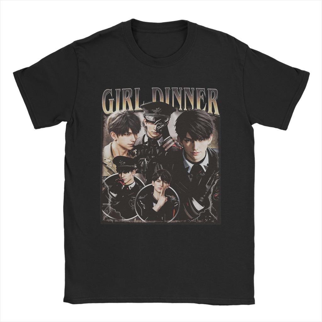 Girl Dinner Sylus T Shirts Unisex Unisexs Pure Cotton Fun TShirt Round Neck Love and Deepspace Tee Shirt Tops Birthday Gift