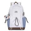 Schoolbag Trendy Versatile Casual Backpack Korean Edition Fashion Color Matching Student School Bag Multifunctional Lightweight Outdoor Sports Bag 