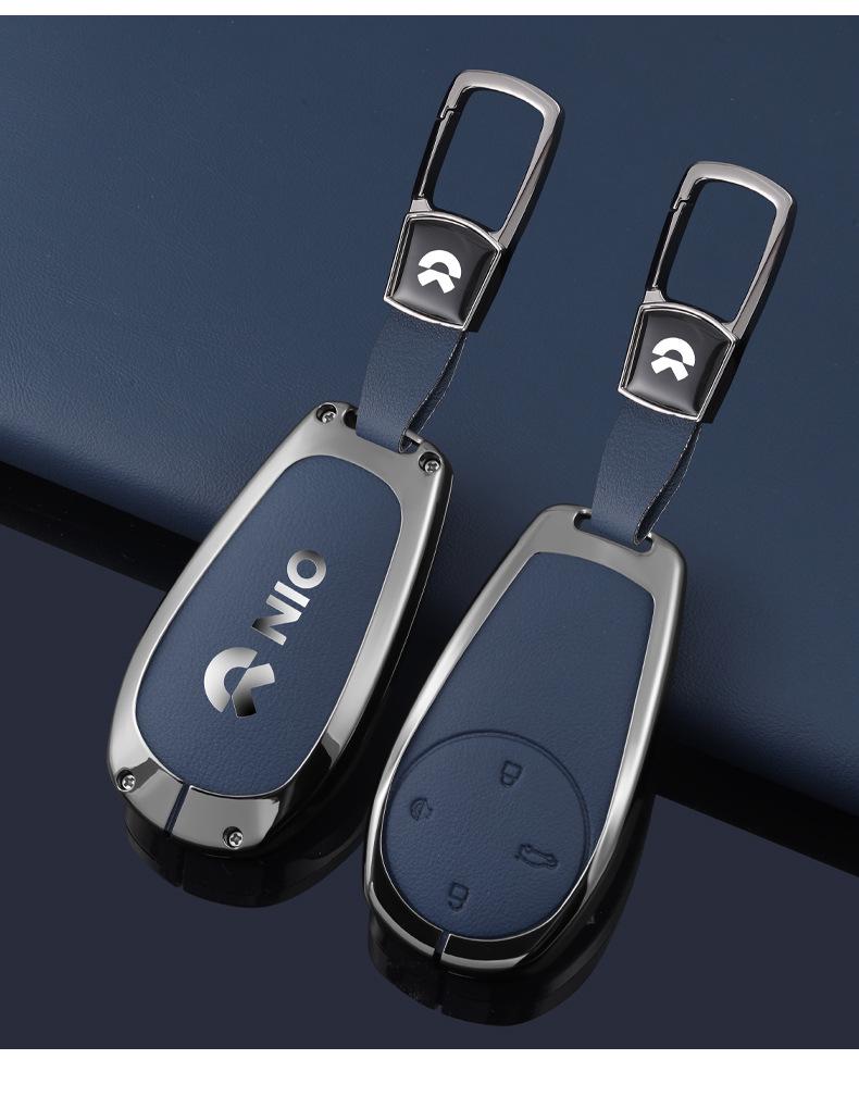 Nio Car Key Case: Anti-Lost Shell for ES7/ET5/ET7/ES6/EC6/ES8 Models - High-End Buckle for Men and Women