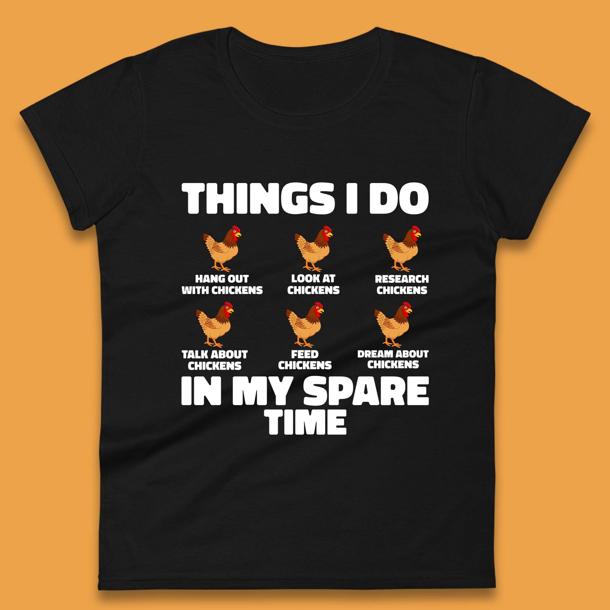 Chickens Things Womens T-Shirt Mens Tops Tees Unisex M