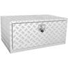 Underbody Truck Box, 36"×24"×24" Pickup Storage Box, Heavy Duty Aluminum Diamond Plate Tool Box with Lock and Keys, Waterproof Trailer Storage Box