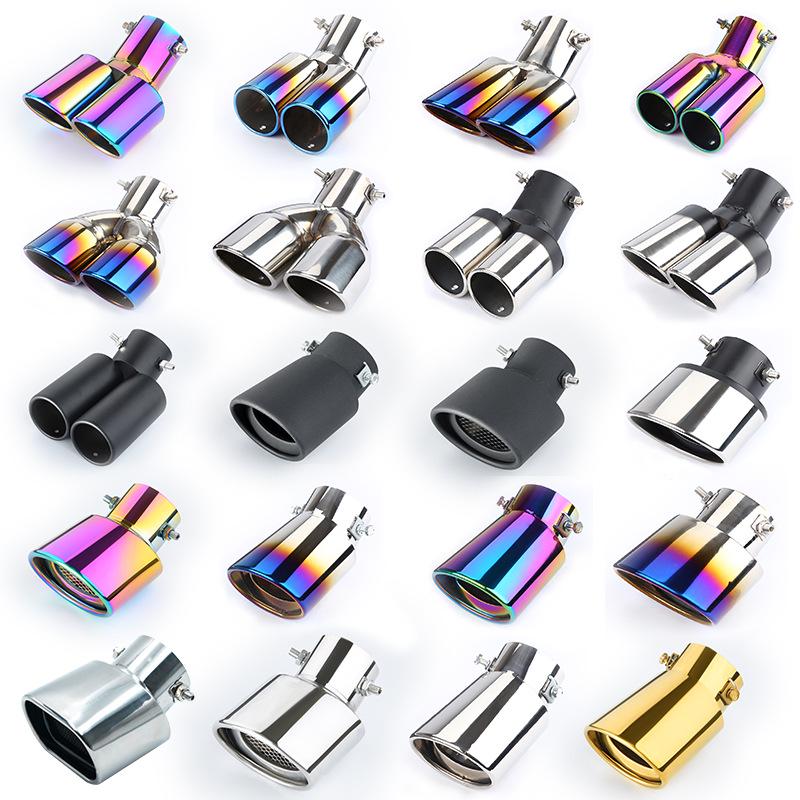 Universal Stainless Steel Tailpipe Muffler Tip Decoration