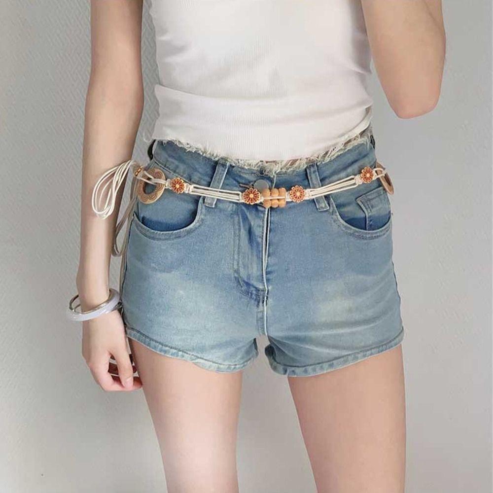 Versatile Chain Waist Bohemian Style Ethnic Style Belt Casual Waist Rope  for Women
