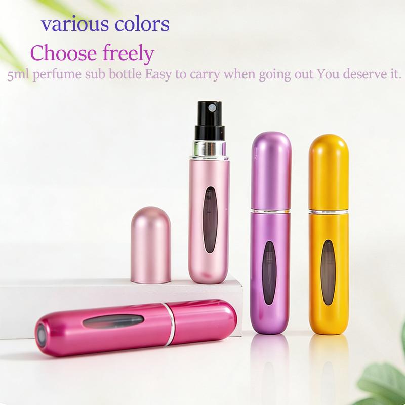 5Ml Perfume Refill Bottle Portable Mini Refillable Spray Can Perfume Pump Empty Cosmetics Container Travel Tool Thermal Atomizer