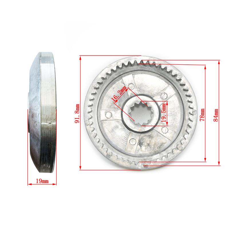 YIMATZU ATV Parts Zinc Alloy Gear for 2000-3000LB ATV Winch