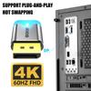 DP Virtuelle Display-Emulatoren Stecker Geeignet für Mehrfachmonitor-Setups mit 4K-Auflösungsunterstützung auf Laptops und Desktops