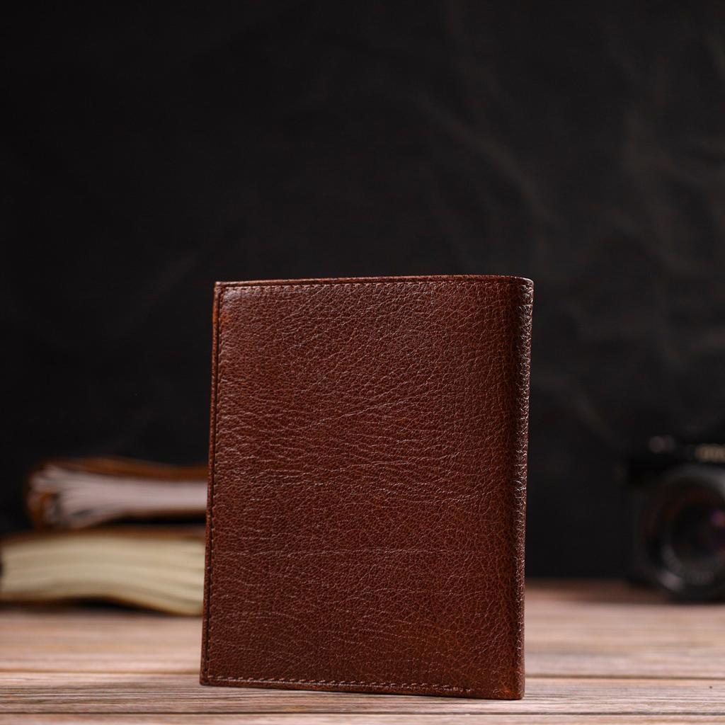 Zajímavá kompaktní peněženka pro muže vyrobená z pravé kůže CANPELLINI 21874 Brown