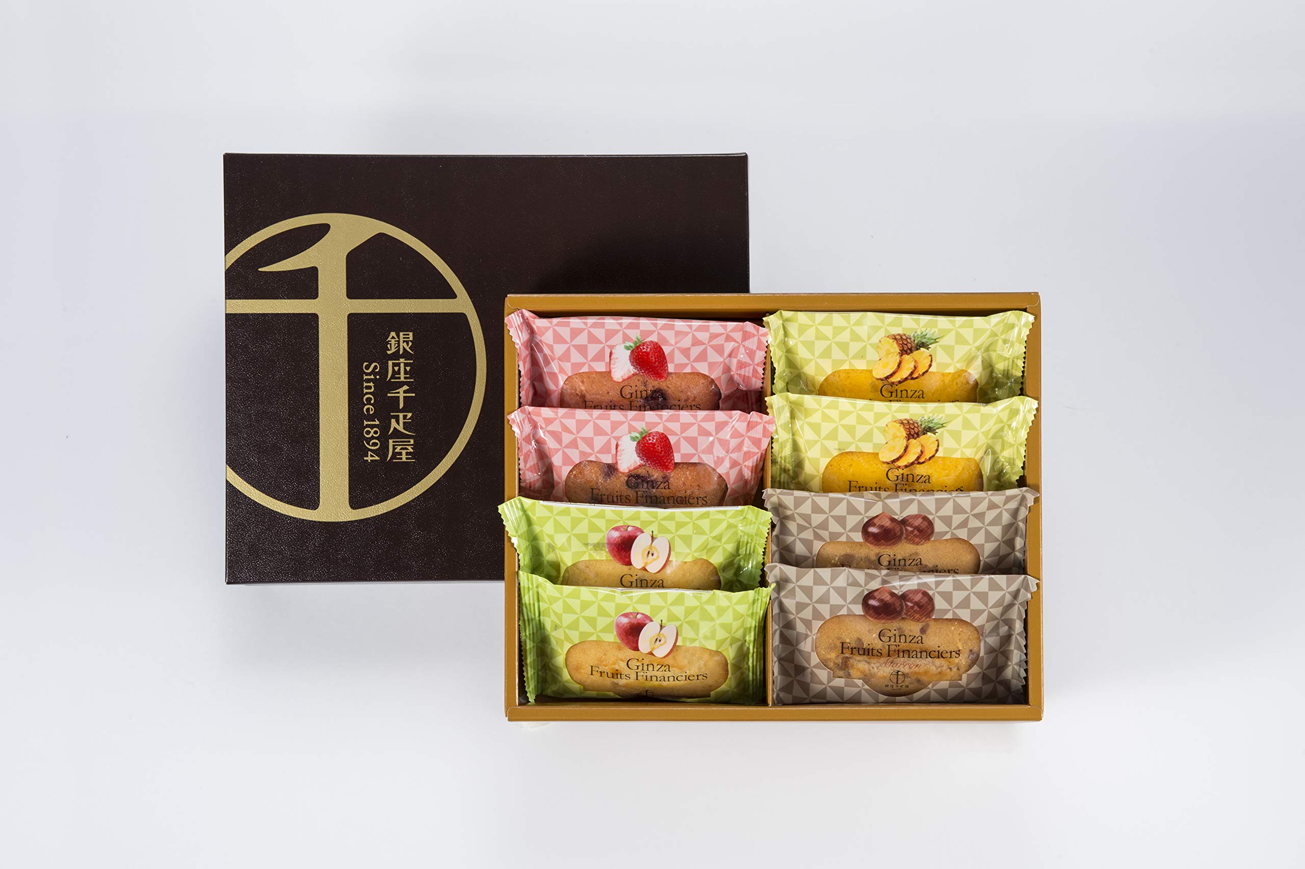 

Подарочный набор выпечки: Патиссерия Ginza Sembikiya Ginza Fruit Financier A (8 шт.)