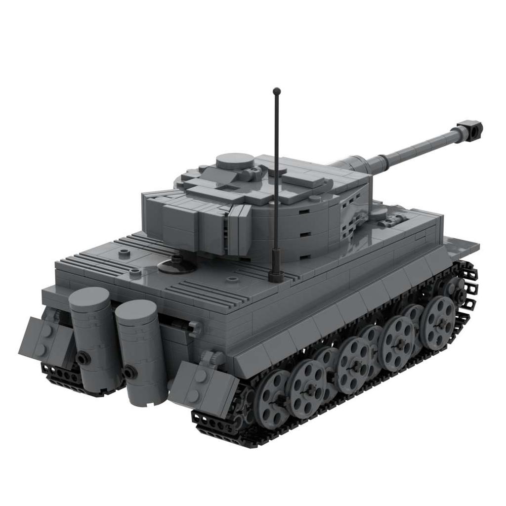 WKII Tiger I Ausf E Deutscher Schwerer Panzer Tarnung Militärspielzeug Baustein Set ww2 Armee TigerE Kompatibel mit Marken Neu