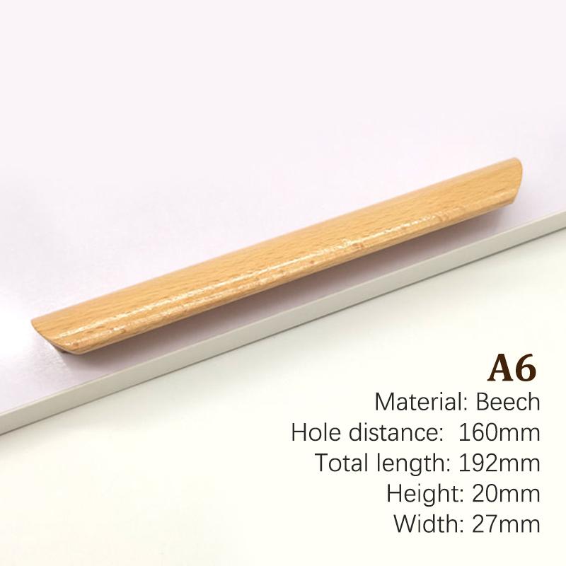 

Дверна ручка для шафи з масиву дерева, ручка для шухляди, ручка для шафи, дерев яна ручка з бука