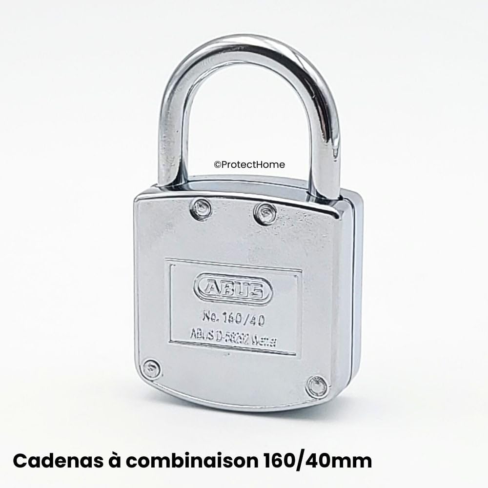 Japan Lock Service ABUS Adjustable Number 160 3-Digit Padlock, Series, 40cm, 160/40