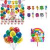 Delightful Numberblocks Theme Balloon Pull Flag Set For Festive Birthday Celebrations