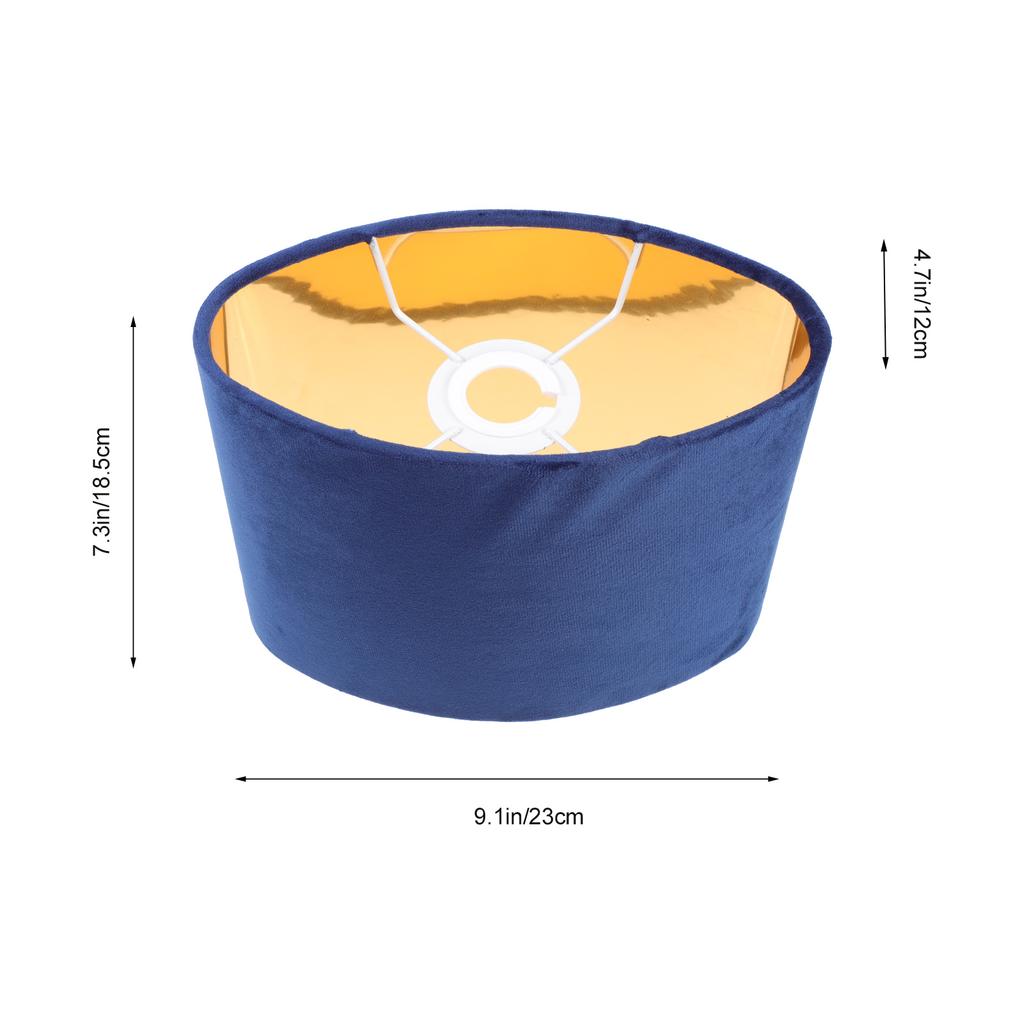 Oval Lamp Shades Table Lamp Cover White Golden Lining E27 Simple Cloth Light Cover Durable Lampshade Bedroom Living Room Office