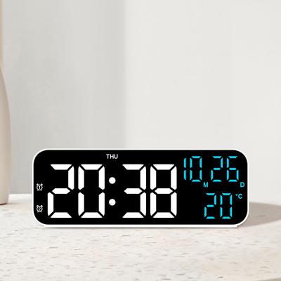 New Electronic Clock Simple Alarm Clock Multi-function LED Clock Multi-set Alarm Clock 9-inch Clock 2802