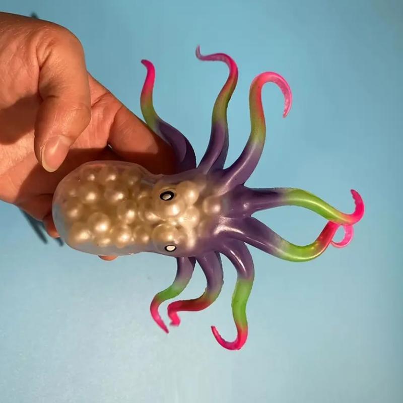 Children'S Squeeze Sea World Octopus Decompression Toy Gift Simulation Model Can Be Stretched Decompression Vent Novelty Toys