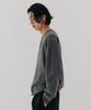 Blankroom Round Cardigan_Stone Gray