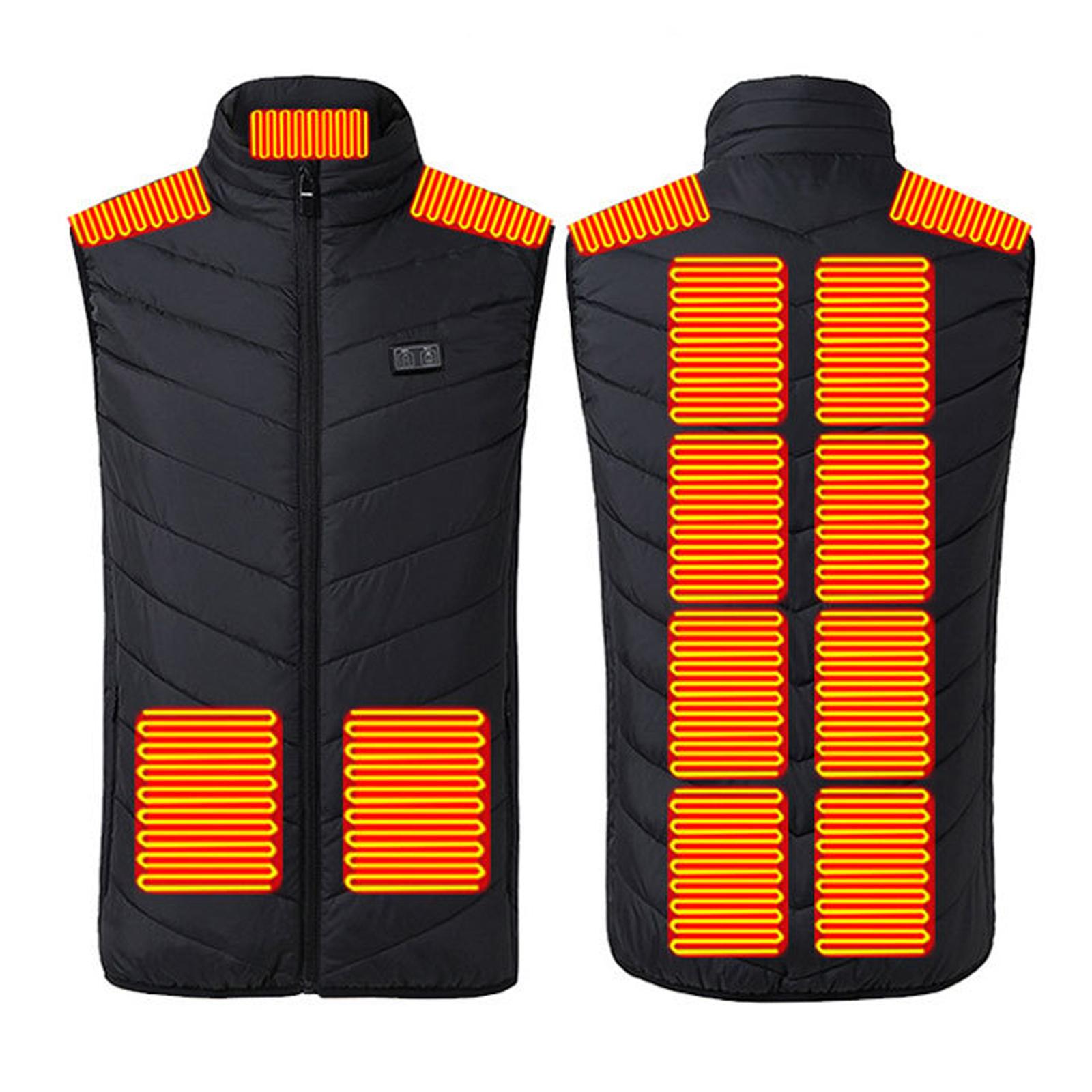 

Мужские и женские модные повседневные теплые жилеты с подогревом, однотонные L