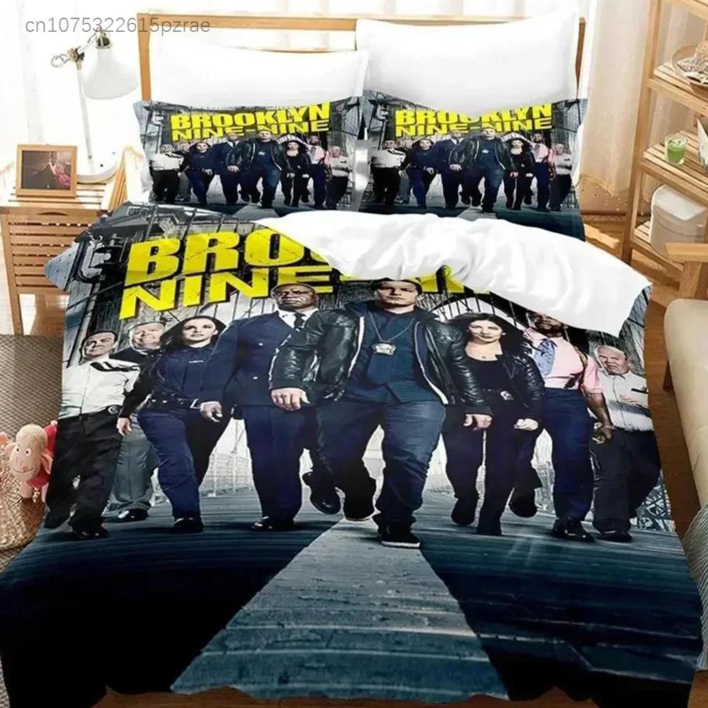 3D-Druck TV-Trend Brooklyn Nine-Nine Bequeme Bettbezug Kissenbezug Bettwäsche-Set Kinderzimmer Dekoration Heimtextilien