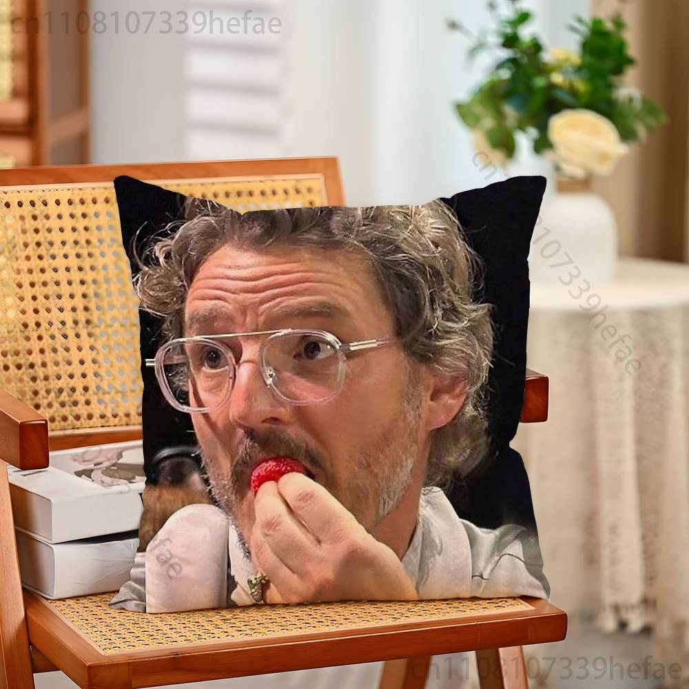 

Actor PPedroS PPascal Print Polyester Pillow Case for Valentine gift Home Sofa Cushion Cover Decoration Custom 30x30cm