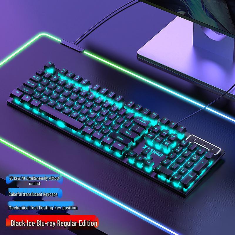 Pioneer GX330 Mechanical-Feel Gaming Keyboard & Mouse Set - Luminous for PC/Laptop