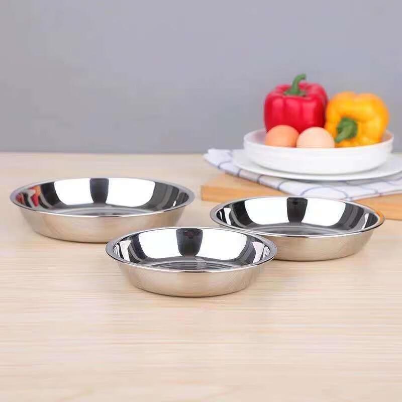 ZISIZ Thickened Stainless Steel Multi-Purpose Round Plates