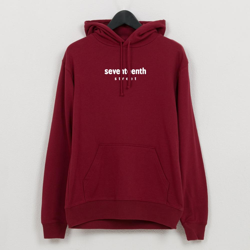 Seventeens French Fleece Hoodie Burgundy Burgundy (Fleece-Lined) / 2Xl