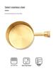 Gold Stainless Steel Measuring Cups & Spoons Set with Acacia Wood Handles - 8-Piece Baking Tool Set