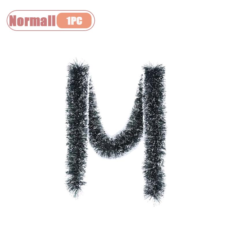 

2М Рождественская гирлянда Мишура Украшение Зеленый Белый Край Снежинка Подвесное Украшение Вечеринка Торговый центр Детский сад Дом Фестивальный Декор