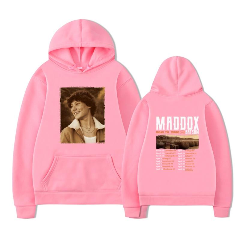 Maddox Batson 2025 fashion new printed hoodie men's long sleeved sportswear fashion pullover hoodie hooded pocket sweatshirt
