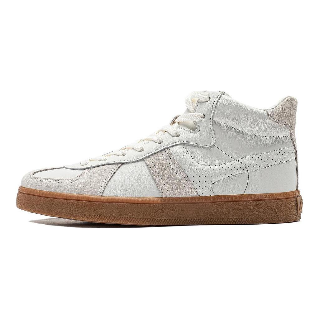 Li Ning Cloud Sichuan HI Slip Resistant, Abrasion Resistant, Breathable High top Casual Shoes Women's Mist White AGCT302-1