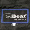 BEAR 90s Logo Embroidery Zip Jacket M Black Old Mesh-lined Coach Jacket Men's Used