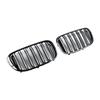 Black 2 Slat Front Kidney Grill Grille Fit BMW 7 Series G11 G12 2016-18 Pre-LCI