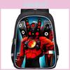 Skibidi Toilet Book Bag Small Dual-layer Durable Polyester Boys School Backpack Fashionable Print