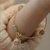 New Niche Design Girlfriend National Style Gold Silk Bell Pendant Girlfriend Bracelet Bracelet Female