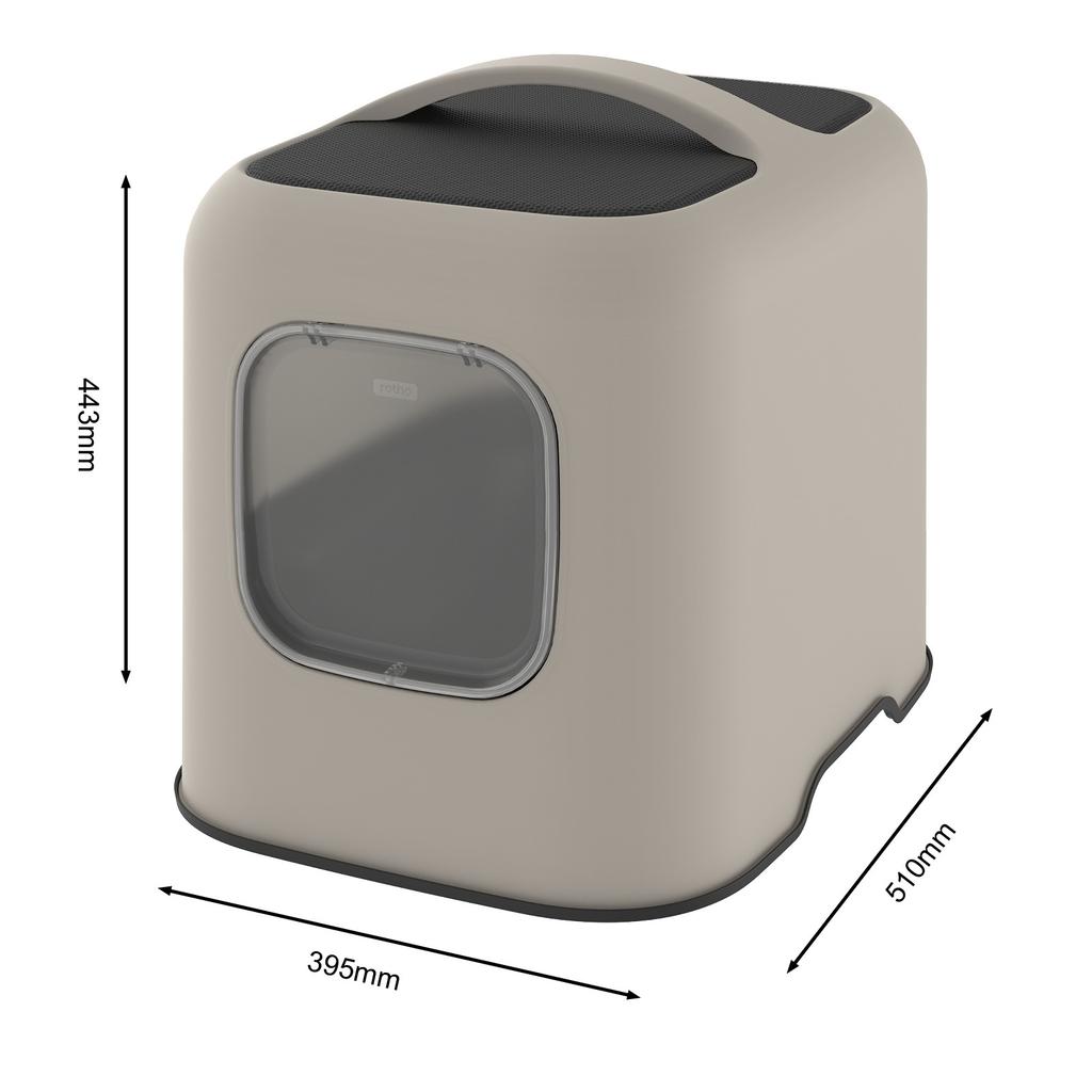 Rotho White Cappuccino Cat Toilet (7610859245021)